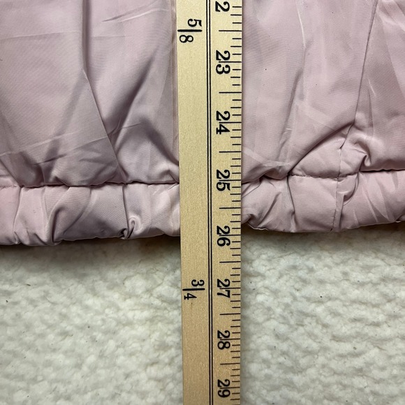 Forever 21 Puffer Jacket Womens 3X Pink Full Zip Mock Neck Quilted Coat 4089 - Picture 3 of 8